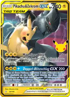 Pikachu & Zekrom GX