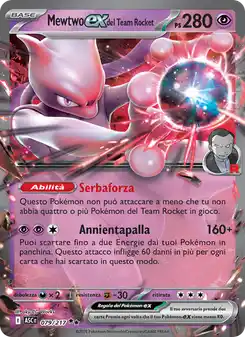 Mewtwo-ex del Team Rocket