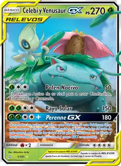 Celebi y Venusaur GX