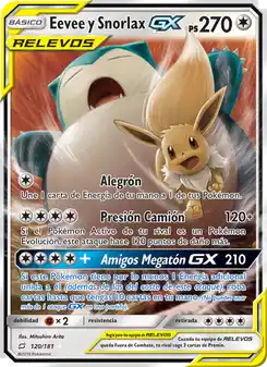 Eevee y Snorlax GX