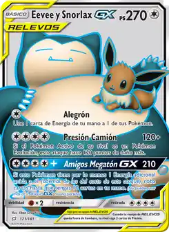 Eevee y Snorlax GX