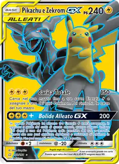 Pikachu e Zekrom GX